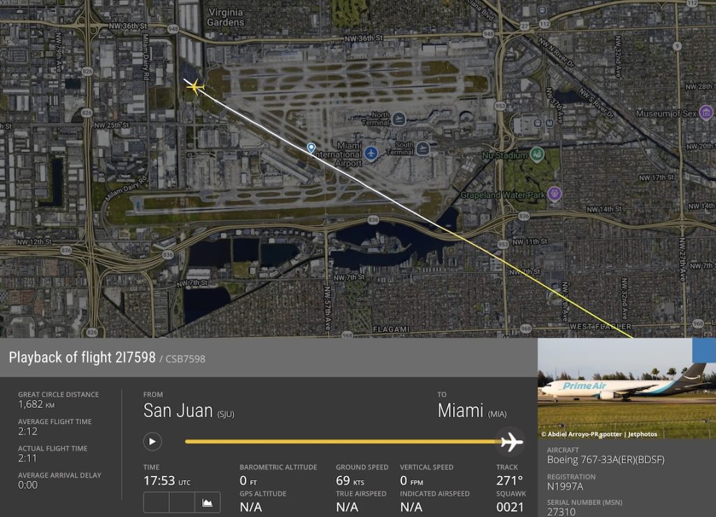 Aeroplani Boeing 767 delshuar nga Air, depërbytë pistën gjatë uljes në Miami