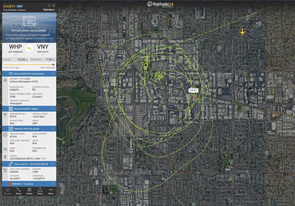 Helikopter raportues i televizionit rrëzohet në Los Angeles, 3 viktima